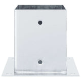 Post Bases Square 12 pcs Silver 121x121 mm Galvanised Steel 42000015