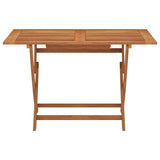 Folding Garden Table 120x70x75 cm Solid Eucalyptus Wood 316621