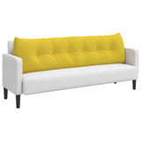Back Pillow Light Yellow 180 x 24 x 50 cm Fabric 42014566