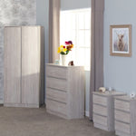 ZNTS Malvern 2 Door Wardrobe Bedroom Set 100-108-073