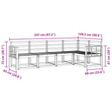 Outdoor Sofa Set 5 pcs Natural 3366402