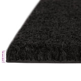 Door Mat Black 80x100 cm Tufted Coir 155579
