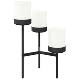 Flower Stand White 54 x 49 x 81 cm PP and Steel 42033402