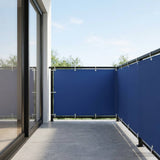 Balcony Privacy Screen 150 x 700 cm Fabric with PU Coated Blue 42036571