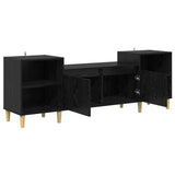 TV Cabinet Black Oak 160 x 35 x 55 cm Engineered Wood 881026