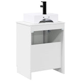Bathroom Furniture Set White Engineered Wood 3404250