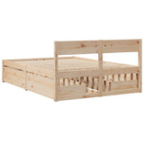 Bed Frame without Mattress 120x200 cm Solid Wood Pine 3282351
