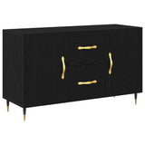 Sideboard Black Oak 100 x 36 x 60 cm Engineered Wood 862956