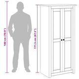 Wardrobe 80x50x171.5 cm Solid Pine Panama Range 282664