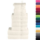 12 Piece Premium Towel Set SOLUND Cream 600 gsm 137584