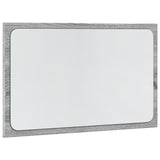 ZNTS LED Bathroom Mirror Grey Sonoma 60x8.5x38 cm Engineered Wood 834928