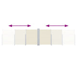 Retractable Side Awning Cream 120x1000 cm 48479