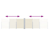 Retractable Side Awning Cream 120x1000 cm 48479