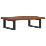 Basin Shelf Wall Mounted Steel and Solid Wood Oak 3302349