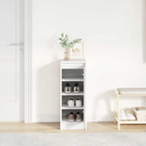 Shoe Cabinet White 29.5x34x76 cm Engineered Wood 861859