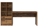 Desk with Drawer with Shelf with Storage 2 pcs Old Wood 3337335