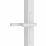 Interior Door 83x201.5 cm White ESG Glass and Aluminium 350569