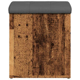 Storage Bench Old Wood 42x42x45 cm Engineered Wood 857613