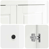 Bathroom Furniture Set High Gloss White 78.5 x 37.5 x 81 cm 3404138