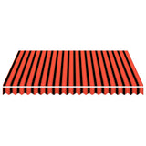 Awning Top Sunshade Canvas Orange and Brown 3x2.5 m 145722