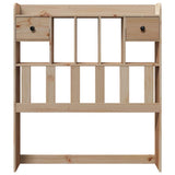 Headboard with Storage 90 cm Solid Wood Pine 855523