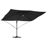 Umbrella Black 351 x 250 x 253 cm Polyester and Aluminium 42003363