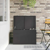 Outdoor Storage Box Black 80 x 50.5 x 50 cm Steel 874567