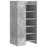 Shoe Cabinet Concrete Grey 52x37.5x100 cm Engineered Wood 848447