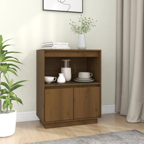 Sideboard Honey Brown 60x34x75 cm Solid Wood Pine 813523