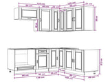 Kitchen Unit PORTO 8 pcs Sonoma Oak Engineered Wood 3438413