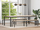 Dining Table Natural 180 x 90 x 75 cm Solid Pine Wood 892793