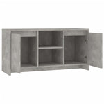 TV Cabinet Concrete Grey 102x37.5x52.5 cm Engineered Wood 809795