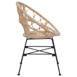 Dining Chair 2 pcs Rattan and Iron Natural 54 x 65 x 82 cm 42011560