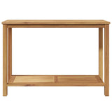 Console Table Brown 110 x 40 x 45 cm Solid Teak Wood 42002312