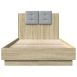 Bed Frame Sonoma oak Engineered wood, Plywood Small Single 3210068