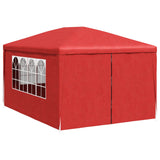 Party Tent 400 x 300 x 255 cm Red PE and Steel 42032347