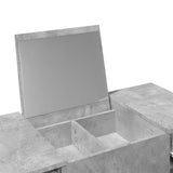 Dressing Table with Mirror Concrete Grey 100x45x76 cm 840698