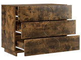 Sideboard Smoked Oak 70 x 38 x 75 cm Engineered Wood 8011527