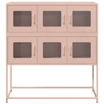 ZNTS Sideboard Pink 100.5x39x107 cm Cold-rolled Steel 853423