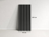 Set of 12 Corrugated Steel Roof Sheet Panels - Black T3398P377584