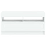 LED TV Cabinet White Engineered Wood 897875