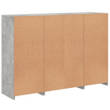 Sideboards with LED Lights 3 pcs Concrete Grey Engineered Wood 3209131
