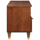 TV Cabinet with Shelf Brown 100 x 33.5 x 46 cm Solid Mango Wood 4018898