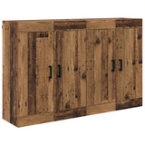 Wall-mounted Cabinet 2 pcs Old Wood 69.5 x 34 x 90 cm 3415563