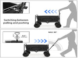 330LB Heavy Duty Foldable Trolley Cart Wagon Garden Beach Camping Festival UK 64776013