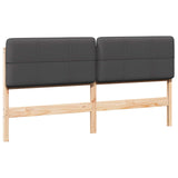 Upholstered Headboard with Headboard Brown and Dark Grey 180 cm 880109