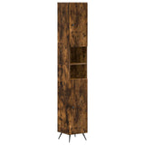 3 Piece Bathroom Cabinet Set BREDA Smoked Oak Engineered Wood 3417482