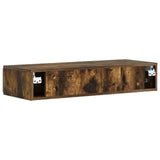 Wall-Mounted Side Table Smoked Oak 87.5 x 34.5 x 17 cm 898330