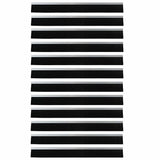 Self-adhesive Door Brush Seals 12 pcs Silver 100 cm 42019472