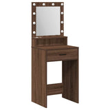 Dressing Table Brown Oak 50 x 41 x 135 cm Engineered Wood 865097